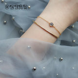 316L Stainless Steel Zircon Double Layer Bracelet For Women Gift