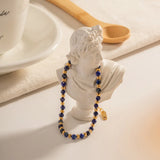 316L Stainless Steel Lapis Lazuli Bracelet For Women