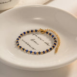 316L Stainless Steel Lapis Lazuli Bracelet For Women