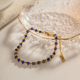 316L Stainless Steel Lapis Lazuli Bracelet For Women