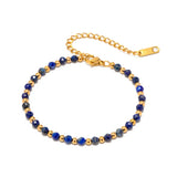 316L Stainless Steel Lapis Lazuli Bracelet For Women