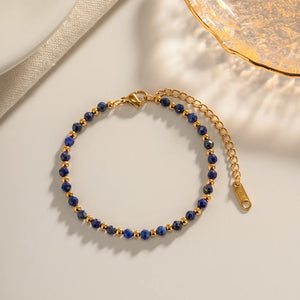 316L Stainless Steel Lapis Lazuli Bracelet For Women