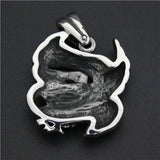 316L Stainless Steel Biker Eagle Pendant Necklace 24"