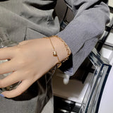 316L Stainless Steel Heart Charm Bracelet