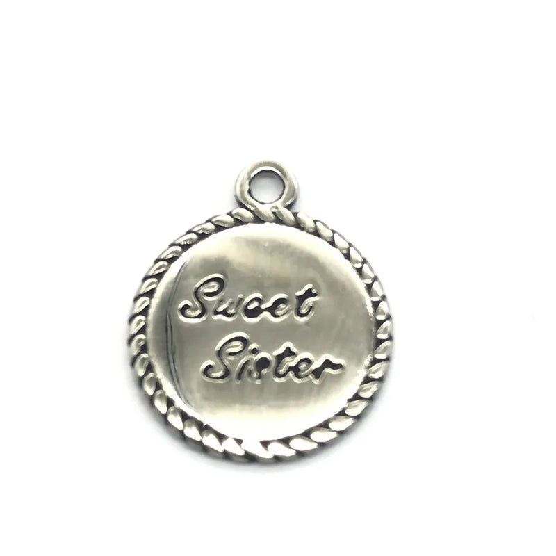 316L Stainless Steel Loving Family Member Pendants Dangle Charms