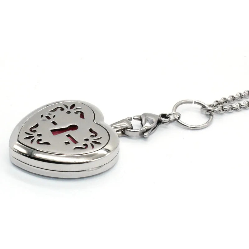 Heart Shape Aromatherapy Diffuser Necklace