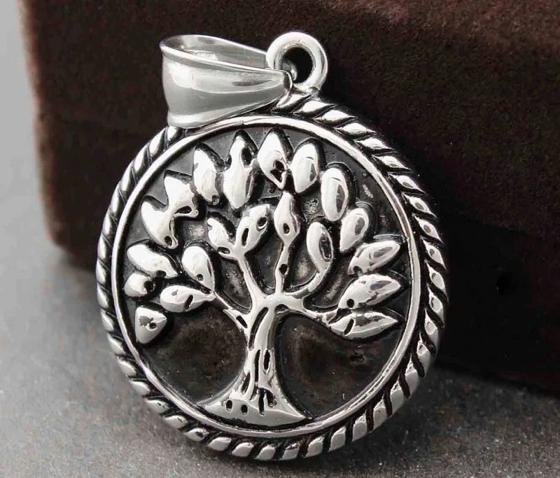 Stainless Steel Tree Of Life Pendant Charm Jewelry