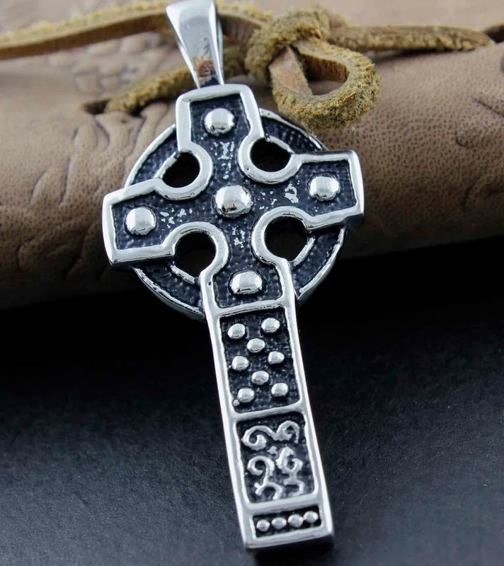 Vintage Cross Pendant 316L Stainless Steel Men Charm