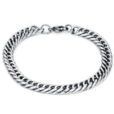 316L Stainless Steel Mens Bracelets 8MM Link Chain Jewelry Bracelets
