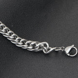 316L Stainless Steel Mens Bracelets 8MM Link Chain Jewelry Bracelets