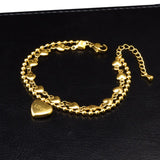 316L Stainless Steel Heart Bracelet High Jewelry Accessories