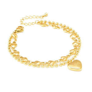 316L Stainless Steel Heart Bracelet High Jewelry Accessories