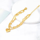 316L Stainless Steel Heart Bracelet High Jewelry Accessories