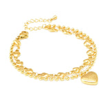 316L Stainless Steel Heart Bracelet High Jewelry Accessories