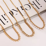 316L Stainless Steel Necklace For Women Heart Star Tassel Choker Necklaces