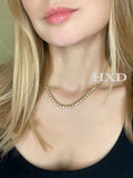 316L Stainless Steel Necklace For Women Heart Star Tassel Choker Necklaces