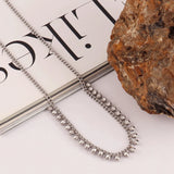 316L Stainless Steel Necklace For Women Heart Star Tassel Choker Necklaces