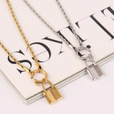316L Stainless Steel Heart Pendant Necklace Women Punk Choker Jewelry