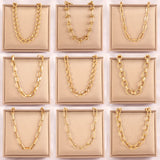 316L Stainless Steel Women's Choker Necklace Thick Chain Knot Jewelry