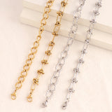 316L Stainless Steel Women's Choker Necklace Thick Chain Knot Jewelry