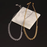 316L Stainless Steel Round Pendant Necklace For Women