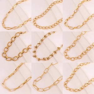 316L Stainless Steel Thick Chain Choker Necklace for Women