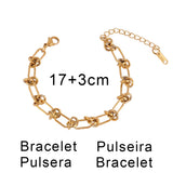 316L Stainless Steel Thick Chain Choker Necklace for Women