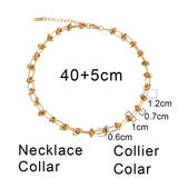 316L Stainless Steel Thick Chain Choker Necklace for Women