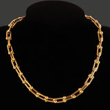 316L Stainless Steel Necklace Thick Clavicle Chain Choker Necklaces for Women