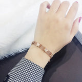 Elegant 2 Layer Welding Matte Butterfly Charm Mesh Chain Bracelet
