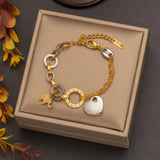 316L Women's Charm Chain Bracelets Modern Styles Party Accessories