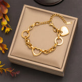 316L Women's Charm Chain Bracelets Modern Styles Party Accessories