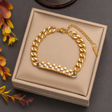 316L Women's Charm Chain Bracelets Modern Styles Party Accessories