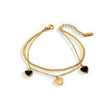 316L Stainless Steel Seashell Heart Charm Choker