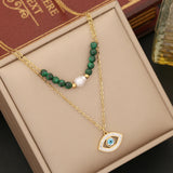 316L Stainless Steel Eye Butterfly Choker Necklace