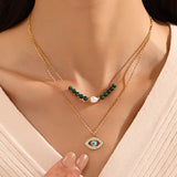 316L Stainless Steel Eye Butterfly Choker Necklace