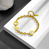 316L Stainless Steel Seashells & Butterfly Charm Bracelets For Women