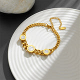 316L Stainless Steel Seashells & Butterfly Charm Bracelets For Women