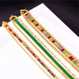 316L Stainless Steel Charm Chain Bracelets for Women