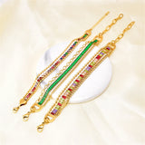 316L Stainless Steel Charm Chain Bracelets for Women