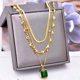 Stainless Steel Moon Star Tree Love Choker Necklace Pendant