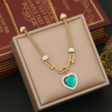 316L Stainless Steel Zircon Charm Choker Necklaces For Women