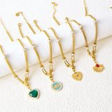 316L Stainless Steel Zircon Charm Choker Necklaces For Women