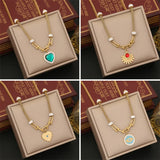 316L Stainless Steel Zircon Charm Choker Necklaces For Women