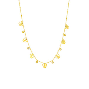 316L Stainless Steel Zircon Charm Chain Choker Necklace Pendant