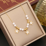 Eyes Heart Charm Choker Necklaces Pendants - 8 Different Pearl Stone Options
