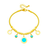 9 Styles Beaded Zircon Stone Heart Eye Charm Bracelets