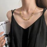 316L Stainless Steel Charm Necklace with Snake Bone Chain