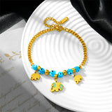 Bohemian Style Elephant Charm Chain Bracelet