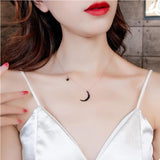 316L Stainless Steel Moon Stars Choker Necklaces for Women
